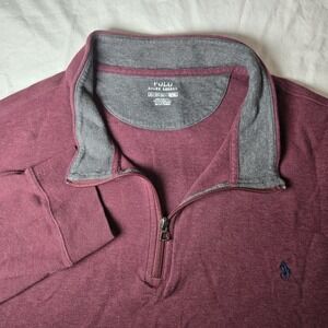 Polo Ralph Lauren Quarter Zip Pullover  Maroon Mens Size‎ 3XLT